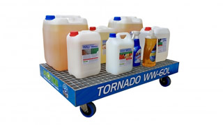 Mobile steel sump tray Tornado WW-60